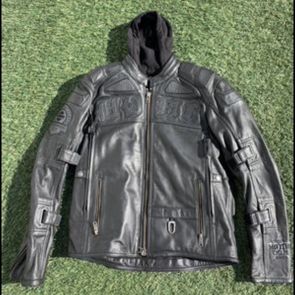 Harley Davidson motorcycle jacket sz L - Picture 1 of 4